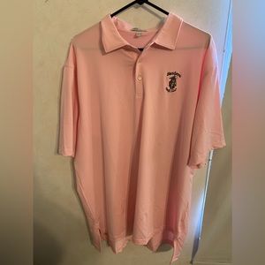 Peter Millar summer comfort pink polo shirt